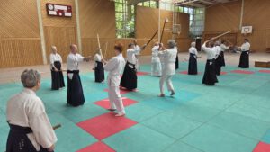 Arbeit mit dem Bokken